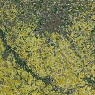 The layer as the platform draws it, over the satellite base.