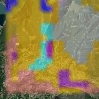 The layer as the platform draws it, over the satellite base.