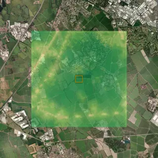 The layer as the platform draws it, over the satellite base.